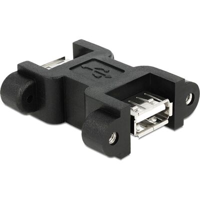 DeLOCK 65559 USB Sukupuolen muunnin - Nainen naiselle USB 2.0 - Musta DeLOCK 65559 USB Sukupuolen muunnin - Nainen naiselle USB 2.0 - Musta