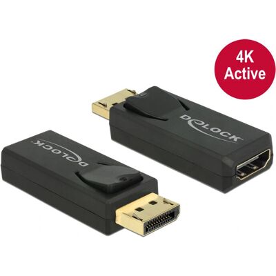 DeLOCK 65573 Kaapeli Gender Changer Displayport HDMI 4K Aktiivinen DeLOCK 65573 Kaapeli Gender Changer Displayport HDMI 4K Aktiivinen