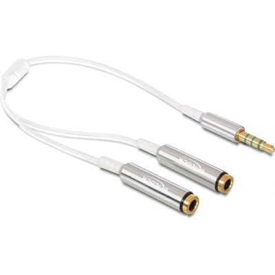 Delock 65576 Audiokabel Y-Adapter - 25cm - Weiß Delock 65576 Audiokabel Y-Adapter - 25cm - Weiß