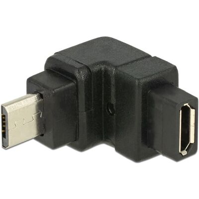 DeLOCK USB Micro-B / USB Micro-B Adapter - Schwarz DeLOCK USB Micro-B / USB Micro-B Adapter - Schwarz