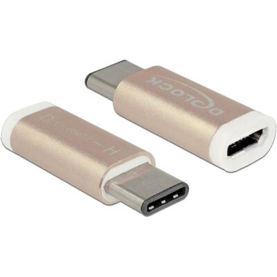 DeLOCK Micro USB zu USB-C Adapter - Kupfer - USB 2.0/3.1 DeLOCK Micro USB zu USB-C Adapter - Kupfer - USB 2.0/3.1