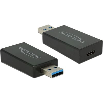DeLOCK 65689 USB adapter - USB Type-A ról Type-C - fekete DeLOCK 65689 USB adapter - USB Type-A ról Type-C - fekete