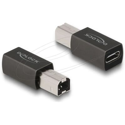 DeLOCK 65839 USB-C auf USB-B Adapter - Anthrazit - Kabel Gender Changer DeLOCK 65839 USB-C auf USB-B Adapter - Anthrazit - Kabel Gender Changer