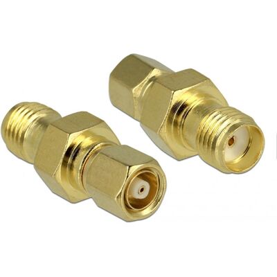 Adaptador de Conector Coaxial SMA DeLOCK 65869 - 50Ω Adaptador de Conector Coaxial SMA DeLOCK 65869 - 50Ω