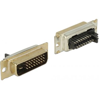 DeLock 65883 DVI 24+1 Stecker - Silbernetzteil DeLock 65883 DVI 24+1 Stecker - Silbernetzteil