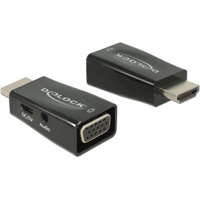 DeLOCK 65901 HDMI a VGA adapter - Fekete DeLOCK 65901 HDMI a VGA adapter - Fekete