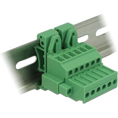 DeLOCK 65942 Grüner Terminalblock - DIN-Schiene DeLOCK 65942 Grüner Terminalblock - DIN-Schiene