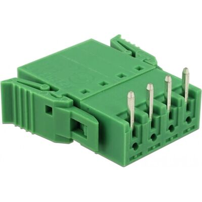 Bloc terminal DeLOCK 65954 - Vert - Horizontal 4 broches - 16mm - Publicité Bloc terminal DeLOCK 65954 - Vert - Horizontal 4 broches - 16mm - Publicité