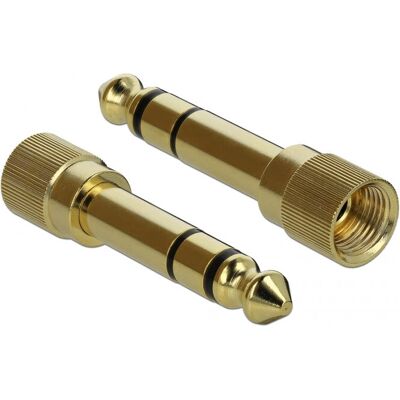 DeLOCK 65983 Adaptador de audio oro - Jack 3.5 mm a 6.35 mm DeLOCK 65983 Adaptador de audio oro - Jack 3.5 mm a 6.35 mm