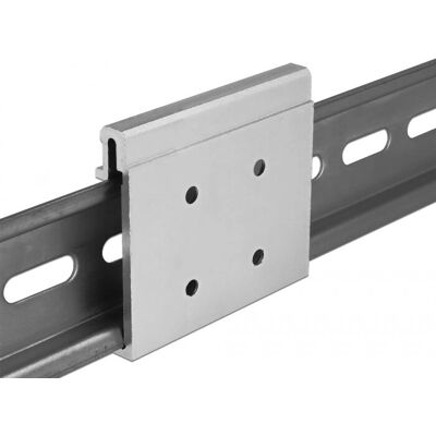DeLOCK Aluminium-DIN-Schienenmontageset - 54x48,2x48,2 mm DeLOCK Aluminium-DIN-Schienenmontageset - 54x48,2x48,2 mm