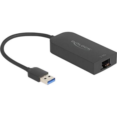DeLOCK 66045 USB LAN - 2,5 Gbps - Fekete DeLOCK 66045 USB LAN - 2,5 Gbps - Fekete