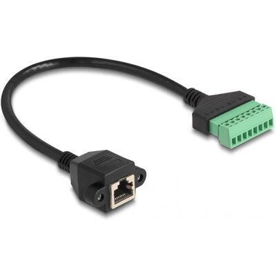 DeLock 66054 Netzwerkkabel - 0,3m, Cat6 U/UTP, Schwarz & Grün DeLock 66054 Netzwerkkabel - 0,3m, Cat6 U/UTP, Schwarz & Grün