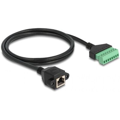 DeLOCK 66055 Cat6 U/UTP Netzwerkkabel - Schwarz/Grün DeLOCK 66055 Cat6 U/UTP Netzwerkkabel - Schwarz/Grün