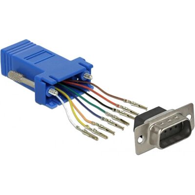 DeLOCK 66167 Kabeladapter - Seriell zu RJ45, Edelstahl DeLOCK 66167 Kabeladapter - Seriell zu RJ45, Edelstahl