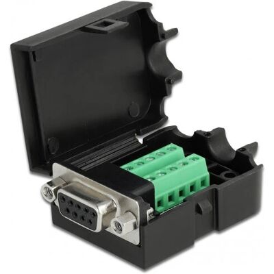 DeLOCK 66265 Drahtverbinder - Seriell Sub-D 9, 10-polig - Schwarz DeLOCK 66265 Drahtverbinder - Seriell Sub-D 9, 10-polig - Schwarz