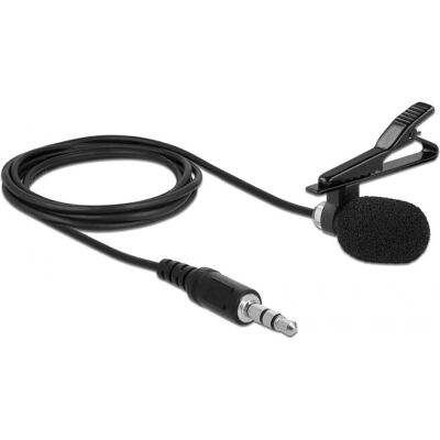 Micrófono DeLOCK 66279 - Lavalier Omnidireccional con Clip Micrófono DeLOCK 66279 - Lavalier Omnidireccional con Clip