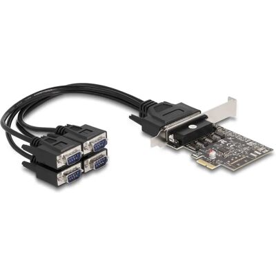 DeLock PCI Express Interface Card 4 x RS-232 - Black DeLock PCI Express Interface Card 4 x RS-232 - Black