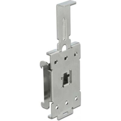DeLOCK 66332 Mounting Kit - Metal, Silver, DIN Rail Adapter DeLOCK 66332 Mounting Kit - Metal, Silver, DIN Rail Adapter