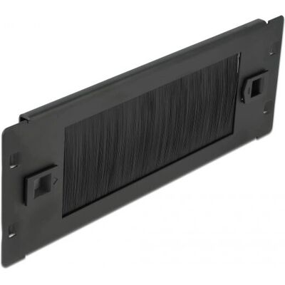 DeLock 66345 Kabelmanagement Panel - Werkzeugfreier Einbau, Schwarz, 10'' DeLock 66345 Kabelmanagement Panel - Werkzeugfreier Einbau, Schwarz, 10''