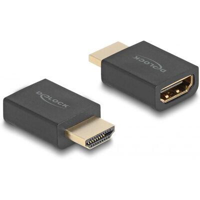 Delock HDMI-Adapter - 8K 60Hz - Ethernet - Schwarz Delock HDMI-Adapter - 8K 60Hz - Ethernet - Schwarz