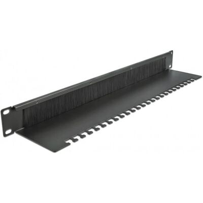 DeLOCK 66484 Pannello di gestione cavi - Nero - 1U DeLOCK 66484 Pannello di gestione cavi - Nero - 1U