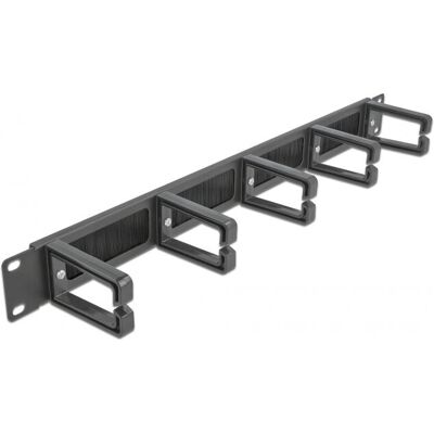 DeLOCK 66490 Bande de gestion de câbles - 19" - 1U - Noir DeLOCK 66490 Bande de gestion de câbles - 19" - 1U - Noir