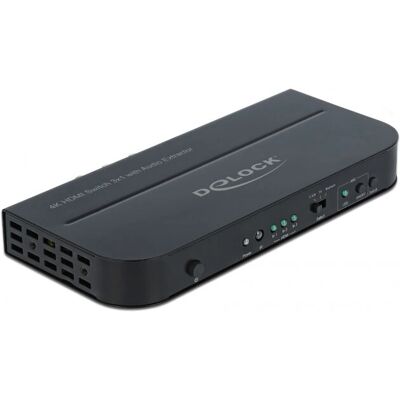 DeLOCK 66498 Comutator HDMI - 3 Porturi 4K 60Hz Extractor audio DeLOCK 66498 Comutator HDMI - 3 Porturi 4K 60Hz Extractor audio
