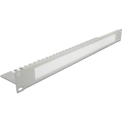 Delock Grau 19-Zoll Kabelmanagement Panel - Rack Zubehör Delock Grau 19-Zoll Kabelmanagement Panel - Rack Zubehör
