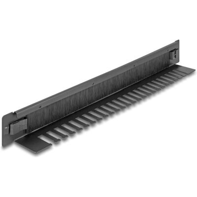 DeLock 66552 Rack-Zubehör - Kabelmanagement-Panel - Schwarz - 1U DeLock 66552 Rack-Zubehör - Kabelmanagement-Panel - Schwarz - 1U