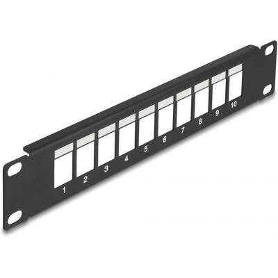 DeLOCK 66676 Panneau accessoire rack - 10'' 10 ports, noir - Publicité DeLOCK 66676 Panneau accessoire rack - 10'' 10 ports, noir - Publicité
