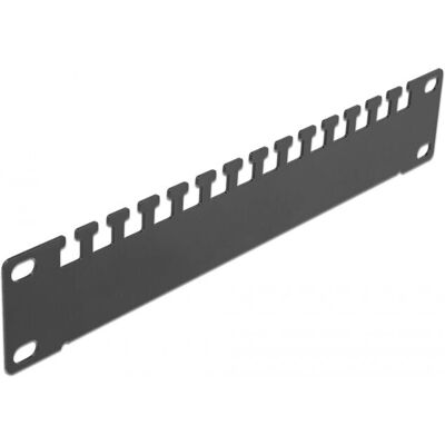 DeLOCK 66677 Panneau de gestion de câbles - Montage en rack, 10'', 1U, Noir - Publicité DeLOCK 66677 Panneau de gestion de câbles - Montage en rack, 10'', 1U, Noir - Publicité