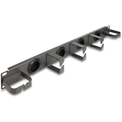 DeLock 66751 Rack Kabelmanagement Panel - Dunkelgrau - 1U - 19" DeLock 66751 Rack Kabelmanagement Panel - Dunkelgrau - 1U - 19"