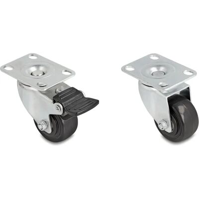 DeLOCK 66754 Roues pivotantes robustes - Accessoire pour rack - Publicité DeLOCK 66754 Roues pivotantes robustes - Accessoire pour rack - Publicité