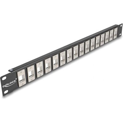 DeLOCK 66758 Panel compact de 19 pouces 16 ports Keystone - Panneau de connexion - Publicité DeLOCK 66758 Panel compact de 19 pouces 16 ports Keystone - Panneau de connexion - Publicité
