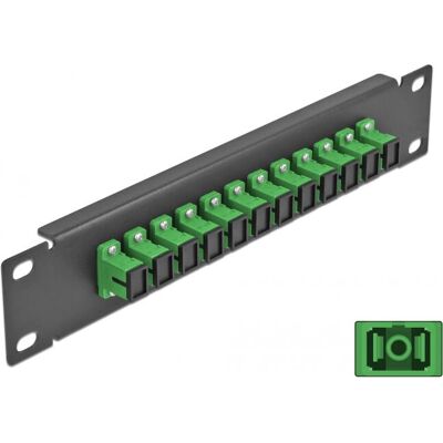 DeLOCK 66761 Panneau de Connexion - 12 Ports, Vert, Métal, 10" Rack - Publicité DeLOCK 66761 Panneau de Connexion - 12 Ports, Vert, Métal, 10" Rack - Publicité