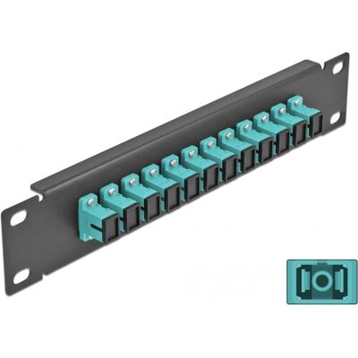 DeLOCK 66763 Panel de fibre optique 12 ports aqua - Patch Panel - Publicité DeLOCK 66763 Panel de fibre optique 12 ports aqua - Patch Panel - Publicité