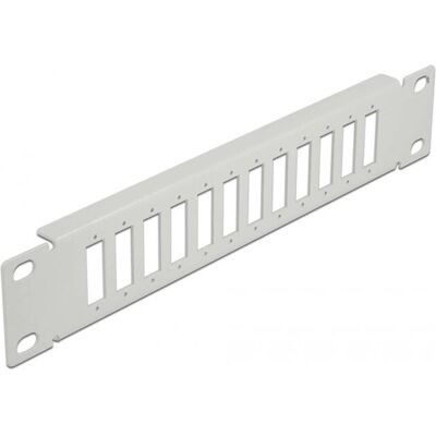 DeLock 66804 Panel de fibra óptica - 12 puertos, gris, 10 pulgadas - Montaje en rack DeLock 66804 Panel de fibra óptica - 12 puertos, gris, 10 pulgadas - Montaje en rack