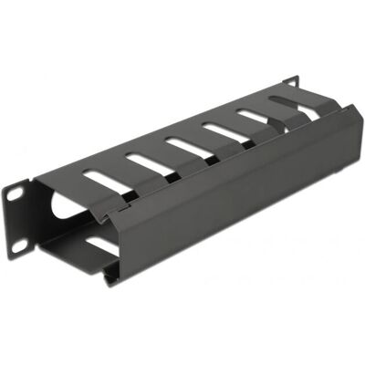 DeLOCK 66843 Kabelmanagement Panel - 10" Rack - Schwarz DeLOCK 66843 Kabelmanagement Panel - 10" Rack - Schwarz