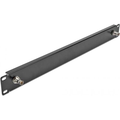 DeLock 66852 Rack Zubehör - 2 BNC, Schwarz - 19'' Frontplatte DeLock 66852 Rack Zubehör - 2 BNC, Schwarz - 19'' Frontplatte