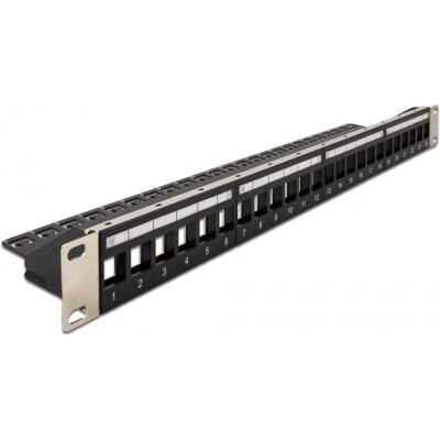 DeLock 66865 Panel de connexions - 24 ports - Noir - Publicité DeLock 66865 Panel de connexions - 24 ports - Noir - Publicité
