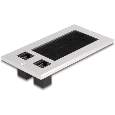 DeLOCK 66896 - Netzwerk Kabeldurchführung - RJ45 - Aluminiumrahmen DeLOCK 66896 - Netzwerk Kabeldurchführung - RJ45 - Aluminiumrahmen
