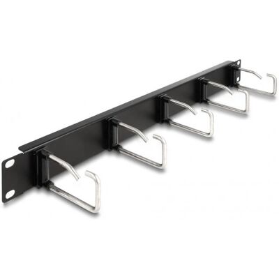 DeLock 66918 Schwarzes 19-Zoll Kabelmanagement Rangierpanel 1U DeLock 66918 Schwarzes 19-Zoll Kabelmanagement Rangierpanel 1U