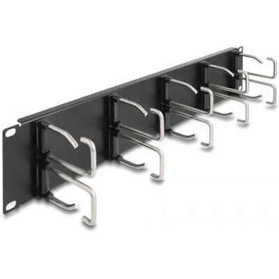 DeLock 66919 Rack-Zubehör - 19" Kabelmanagement Panel - Schwarz DeLock 66919 Rack-Zubehör - 19" Kabelmanagement Panel - Schwarz
