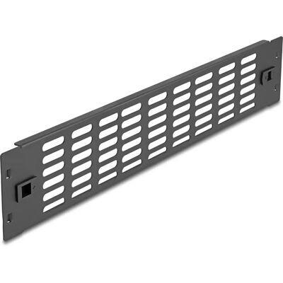 DeLock 48,30cm (19'') Netzwerkschrank Panel mit Lüftungsschlitzen - schwarz DeLock 48,30cm (19'') Netzwerkschrank Panel mit Lüftungsschlitzen - schwarz