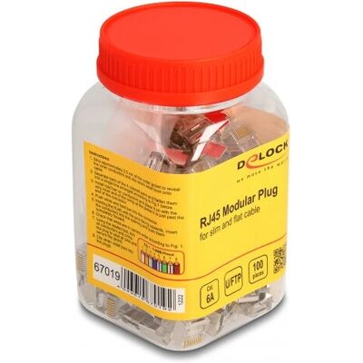 DeLock 67019 Drahtverbinder - RJ45, Weiß - Netzwerkkabel-Zubehör DeLock 67019 Drahtverbinder - RJ45, Weiß - Netzwerkkabel-Zubehör