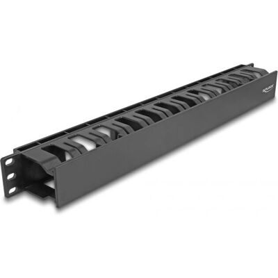 DeLock 67021 Rack-Kabelmanagement-Panel - Schwarz - 1U DeLock 67021 Rack-Kabelmanagement-Panel - Schwarz - 1U
