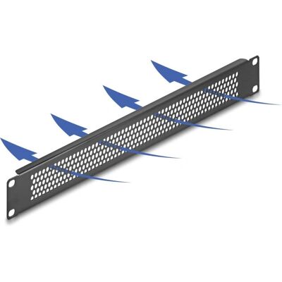 DeLock 67035 Rack-Zubehör - Blindpanel, Schwarz DeLock 67035 Rack-Zubehör - Blindpanel, Schwarz