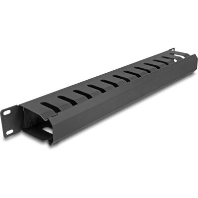 DeLOCK 67069 Cable Management Panel - 19" Black Metal 1U DeLOCK 67069 Cable Management Panel - 19" Black Metal 1U