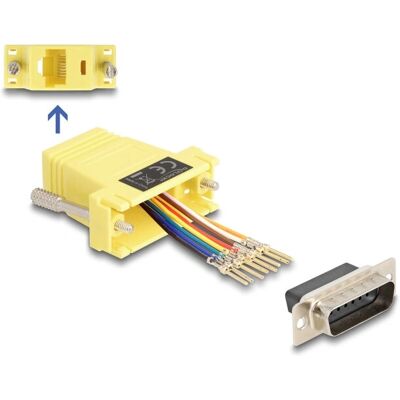 Adaptateur d'interface série DeLOCK 67110 - Compact, Jaune Adaptateur d'interface série DeLOCK 67110 - Compact, Jaune