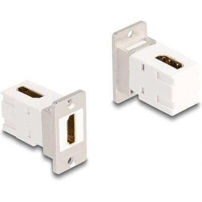 DeLOCK Keystone Modul - 8K 60Hz HDMI Panelmontage - Weiß, Silber - Produkttyp DeLOCK Keystone Modul - 8K 60Hz HDMI Panelmontage - Weiß, Silber - Produkttyp